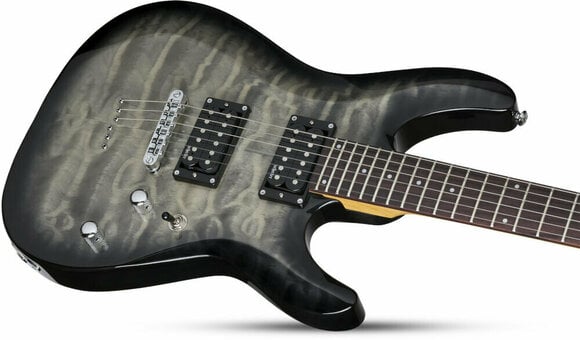 Elektromos gitár Schecter C-6 Plus Charcoal Burst - 3