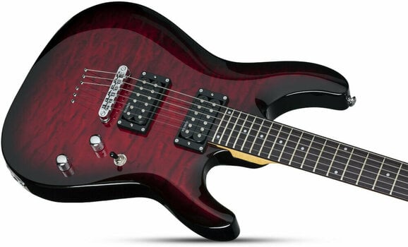 Elektrische gitaar Schecter C-6 Plus See-Thru Cherry Burst - 2