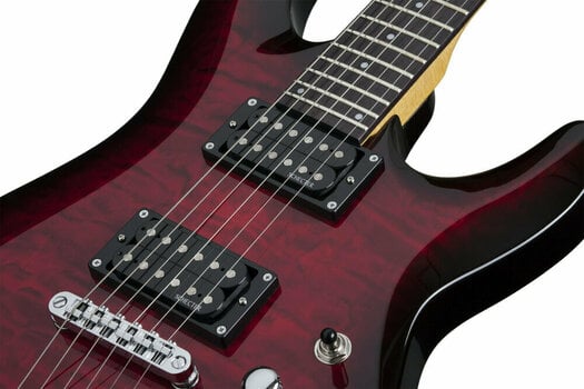 Guitarra elétrica Schecter C-6 Plus See-Thru Cherry Burst - 5