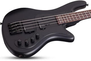 4-string Bassguitar Schecter Stiletto Stealth-4 Satin Black 4-string Bassguitar - 1