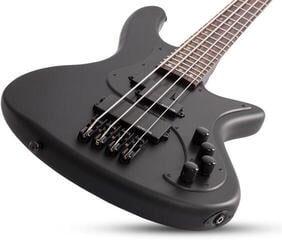 4-string Bassguitar Schecter Stiletto Stealth-4 Satin Black 4-string Bassguitar - 3