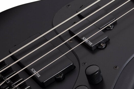 E-Bass Schecter Stiletto Stealth-4 Satin Black - 9