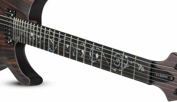 Gitara elektryczna Schecter C-1 Exotic Ebony NS Natural Matte - 11