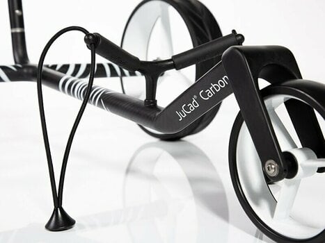 Ročni voziček za golf Jucad Carbon Zebra 3-Wheel White/Black Matt Ročni voziček za golf - 5