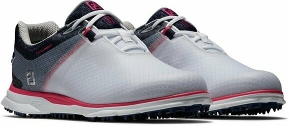 Women's golf shoes Footjoy Pro SL Sport White/Navy/Pink 37 - 5