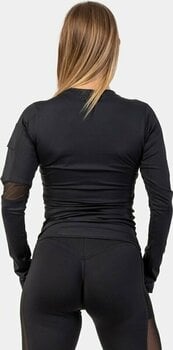 Fitness T-shirt Nebbia Long Sleeve Smart Pocket Sporty Top Sort XS Fitness T-shirt - 2