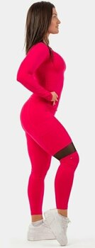 Fitness T-shirt Nebbia Long Sleeve Smart Pocket Sporty Top Pink XS Fitness T-shirt - 4
