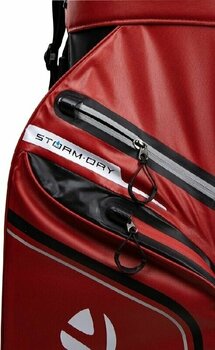Golf torba Cart Bag TaylorMade Storm Dry Waterproof Red/Black Golf torba Cart Bag - 3