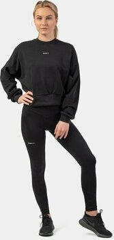 Trainingspullover Nebbia Loose Fit Sweatshirt "Feeling Good" Black M-L Trainingspullover - 3