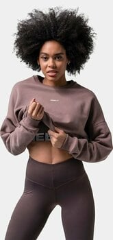 Fitness-sweatshirt Nebbia Loose Fit Sweatshirt "Feeling Good" Brown XS-S Fitness-sweatshirt - 3