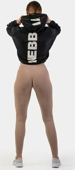 Fitness-sweatshirt Nebbia Loose Fit Crop Hoodie Iconic Black M-L Fitness-sweatshirt - 5