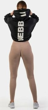 Trenirka za fitnes Nebbia Loose Fit Crop Hoodie Iconic Black M-L Trenirka za fitnes - 5