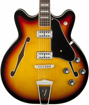 Semi-akoestische gitaar Fender Coronado Guitar 3-Color Sunburst B-stock - 3