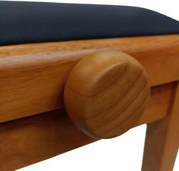Taburete de piano de madera Grand HY-PJ023 Taburete de piano de madera Natural Matte - 4