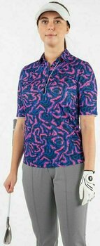 Риза за поло Galvin Green Marissa Ventil8+ Surf Blue/Navy/Pink M - 3