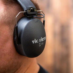 On-ear Headphones Vic Firth SIH2 Stereo Isolation Headphones Black On-ear Headphones - 4