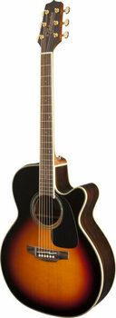 Elektroakusztikus gitár Takamine GN51CE Brown Sunburst - 3