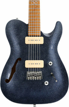 Elektromos gitár Chapman Guitars ML3 Semi Hollow Pro Traditional Atlantic Blue Sparke - 4