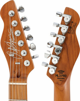 Guitare électrique Chapman Guitars ML3 Semi Hollow Pro Traditional Atlantic Blue Sparke - 6