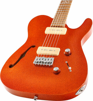 Gitara elektryczna Chapman Guitars ML3 Semi Hollow Pro Traditional Burnt Orange Sparkle - 5