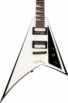 Elektrische gitaar Jackson JS32T Rhoads White with Black Bevels - 2