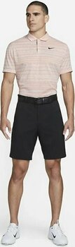 Polo-Shirt Nike Dri-Fit Tiger Woods Advantage Stripe Mens Polo Shirt Light Soft Pink/Black 2XL - 6