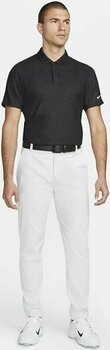 Polo Shirt Nike Dri-Fit Tiger Woods Floral Jacquard Mens Black/Dark Smoke Grey/White 2XL Polo Shirt - 7