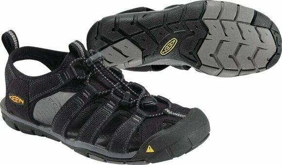 Mens Outdoor Shoes Keen Men's Clearwater CNX Sandal Black/Gargoyle 42,5 Mens Outdoor Shoes - 7