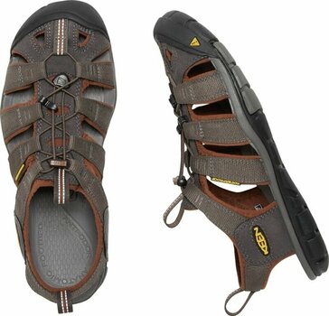 Moški pohodni čevlji Keen Men's Clearwater CNX Sandal Raven/Tortoise Shell 42,5 Moški pohodni čevlji - 8