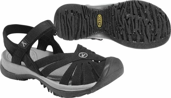 Womens Outdoor Shoes Keen Women's Rose Sandal Black/Neutral Gray 37,5 Womens Outdoor Shoes - 7