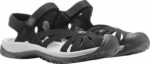 Womens Outdoor Shoes Keen Women's Rose Sandal Black/Neutral Gray 37,5 Womens Outdoor Shoes - 8