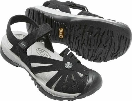 Womens Outdoor Shoes Keen Women's Rose Sandal Black/Neutral Gray 37,5 Womens Outdoor Shoes - 10