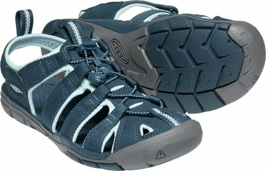Womens Outdoor Shoes Keen Women's Clearwater CNX Sandal Navy/Blue Glow 39 Womens Outdoor Shoes - 6