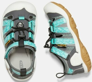 Kids' Hiking Shoes Keen Knotch Creek Children Sandals Steel Grey/Waterfall 30 Kids' Hiking Shoes - 5