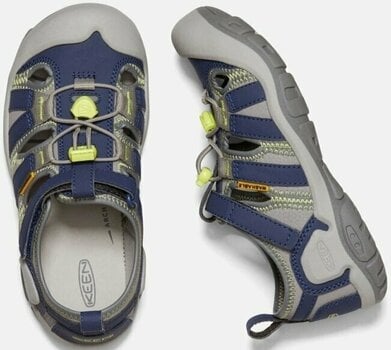 Kids' Hiking Shoes Keen Knotch Creek Youth Sandals Steel Grey/Blue Depths 34 Kids' Hiking Shoes - 5