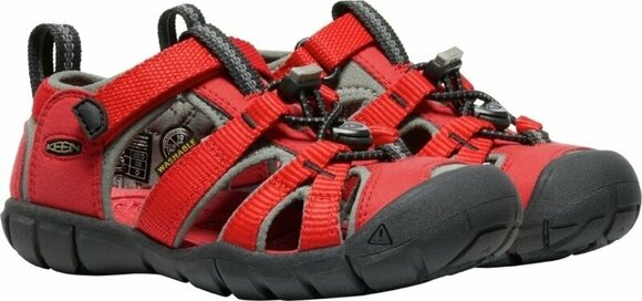 Otroški pohodniški čevlji Keen Seacamp II CNX Children Sandals Racing Red/Gargoyle 29 Otroški pohodniški čevlji - 4