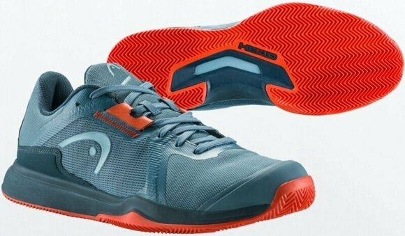 Men´s Tennis Shoes Head Sprint Team 3.5 Clay Bluestone/Orange 41 Men´s Tennis Shoes - 3