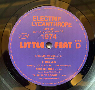 Vinyl Record Little Feat - Electrif Lycanthrope - Live At Ultra-Sonic Studios, 1974 (2 LP) - 5
