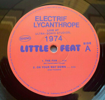 Vinyl Record Little Feat - Electrif Lycanthrope - Live At Ultra-Sonic Studios, 1974 (2 LP) - 2