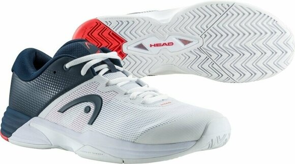 Men´s Tennis Shoes Head Revolt Evo 2.0 White/Dark Blue 40,5 Men´s Tennis Shoes - 2