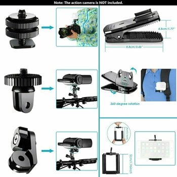 Stand, grips for action cameras Neewer 50 in 1 Kit Accessories - 3