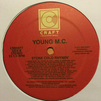 Vinyl Record Young MC - Stone Cold Rhymin' (LP) - 3