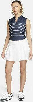 Camisa pólo Nike Dri-Fit Victory Stripe Womens Sleeveless Polo Shirt Obsidian/White/White XS - 5
