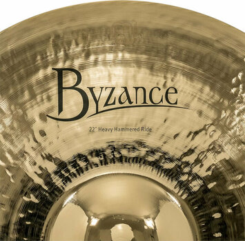 Ride Cymbal Meinl Byzance Brilliant Heavy Hammered Ride Cymbal 22" - 3