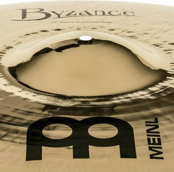 Cymbale ride Meinl Byzance Brilliant Heavy Hammered Cymbale ride 22" - 4