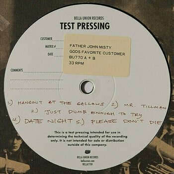 Vinyl Record Father John Misty - God's Favorite Customer (LP) - 2
