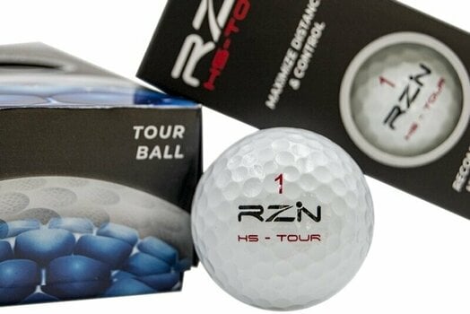Нова топка за голф RZN HS Tour Golf Balls White - 4