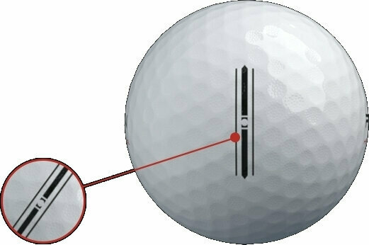 Μπάλες Γκολφ RZN HS Tour Golf Balls White - 6