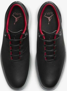 Calçado de golfe para homem Nike Jordan ADG 4 Mens Golf Shoes Black/White/Cement Grey/Metallic Silver 44,5 - 5