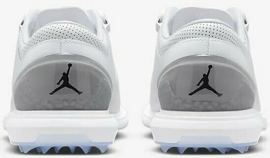 Men's golf shoes Nike Jordan ADG 4 Mens Golf Shoes White/Black/Pure Platinum/Fire Red 44 - 4